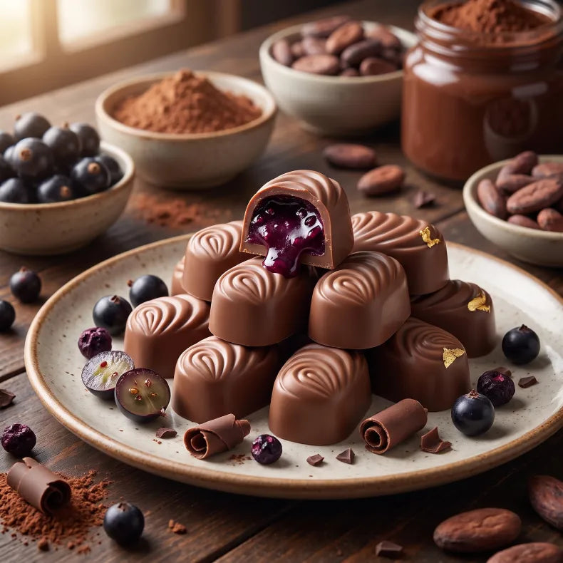 Pulpy Black Currant Chocolate